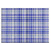青く白い格子縞2 カッティングボード (正面)