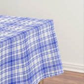 青く白い格子縞2 テーブルクロス (インサイチュ)