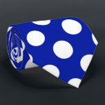 青く白い水玉模様パターンタイ ネクタイ<br><div class="desc">www.etsy.com/Shop/azredheadpapers著デザイン</div>