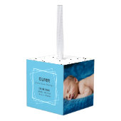 青く白い黒誕生Statsのカスタムの写真 キューブオーナメント (裏面アングル)