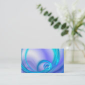 青く白熱［赤熱］光を放つな血しょう電気の名刺 名刺 (スタンド正面)