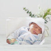 青く眠いベビーの怠惰のベビーの写真の発表 案内状 (スタンド正面)