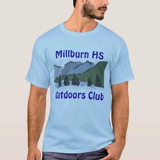 青く短い袖 Tシャツ (正面)