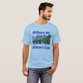 青く短い袖 Tシャツ (正面フル)