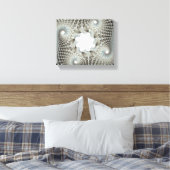 青く絡まった キャンバスプリント (インサイチュ (寝室))