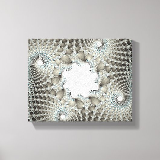 青く絡まった キャンバスプリント (正面)