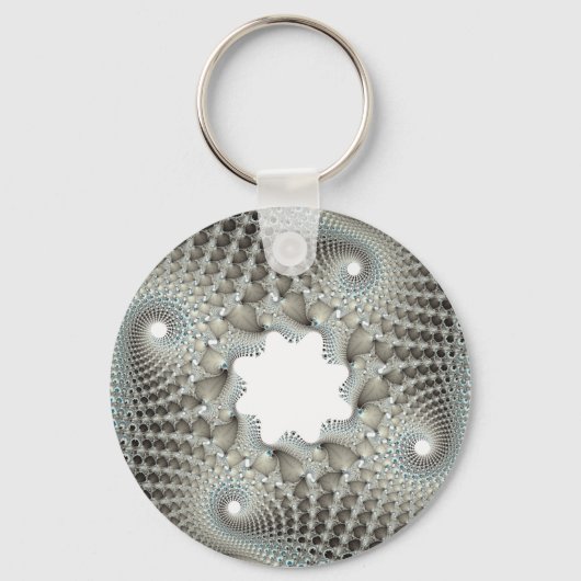 青く絡まった キーホルダー (正面)