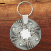 青く絡まった キーホルダー (正面)