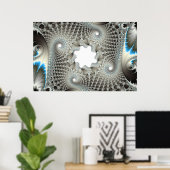 青く絡まった ポスター (ホームオフィス)