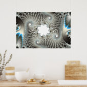 青く絡まった ポスター (キッチン)