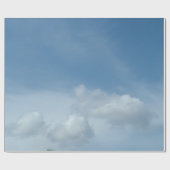 青く美しい空と白い雲。 ラッピングペーパー (フラット)