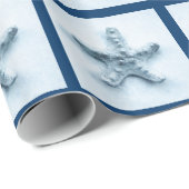 青く航海のな調子のヒトデ ラッピングペーパー (ロールコーナー)