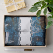 青く色彩の鮮やかな木 薄葉紙 (ギフト)