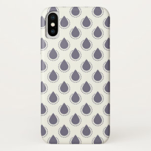 青く落ちる iPhone X ケース