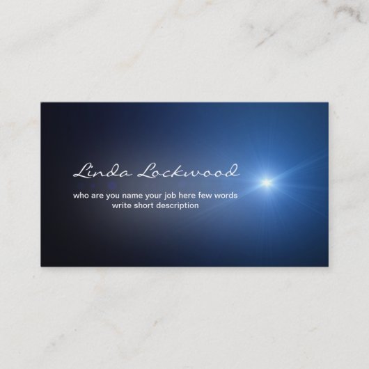 青く軽い名刺 名刺 (正面)