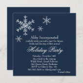 青く魅力的な休日の招待状(corp) 招待状 (正面/裏面)