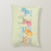 青く、ピンク、黄色い、およびヒグマの演劇 アクセントクッション (裏面(縦))