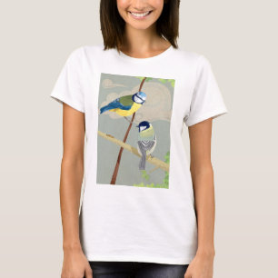 青く、素晴らしいシジュウカラ Tシャツ