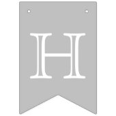 青く、銀製の幸せな休日 バンティングフラッグ (第2の旗)