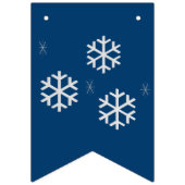 青く、銀製の幸せな休日 バンティングフラッグ (第1の旗)