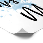 青これは私のショマンの素晴らし曲の歌詞 ポスター (角)