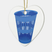 青ごみ箱 セラミックオーナメント (左)