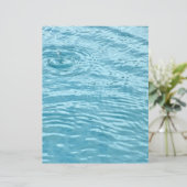 青さざ淡い色のけ水雨滴スクラップブック紙 (スタンド正面)