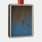 青さびた背景 メタルオーナメント (右)