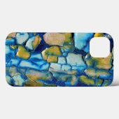 青さび及び金ゴールド欠け絵を描iPadケース Case-Mate iPhoneケース (裏面 (横))