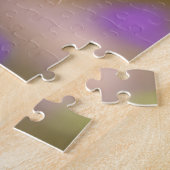 青さび色の三毛猫と花 ジグソーパズル (側面)