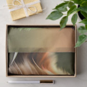 青さび色の三毛猫と花 薄葉紙 (ギフト)