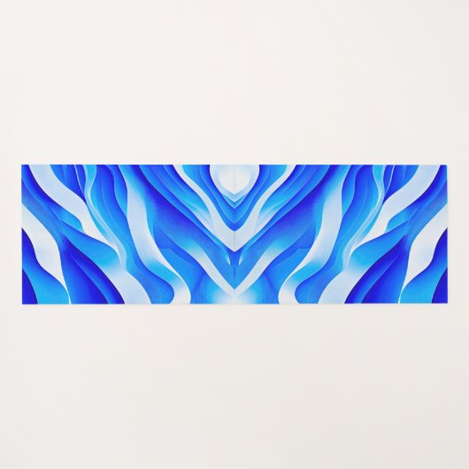 青すごい波 ヨガマット (裏面(横))