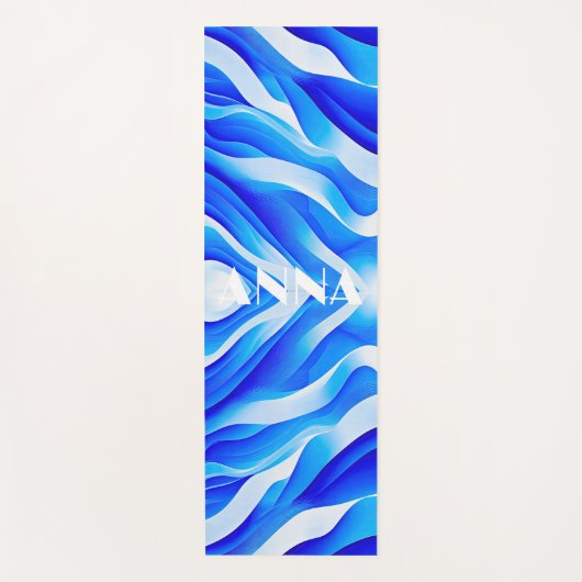 青すごい波 ヨガマット (正面)