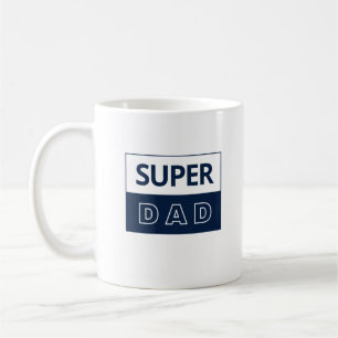 青すごい白のパパ コーヒーマグカップ