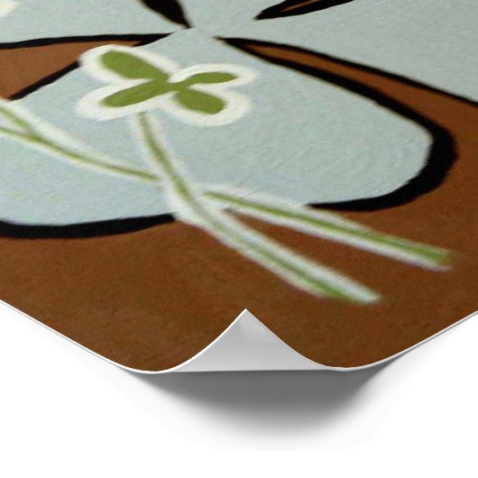 青すごい花 ポスター (角)