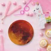 青すごい血の月 ペーパープレート (パーティー)