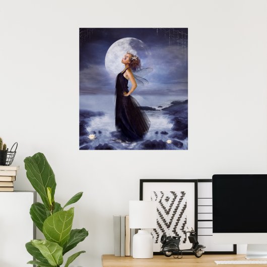 青っぽい ポスター (ホームオフィス)