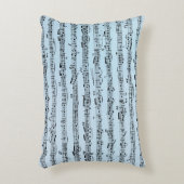 青で楽譜を並べる アクセントクッション (正面(垂直))