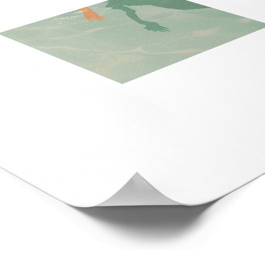 青で泳澄んぐ ポスター (角)