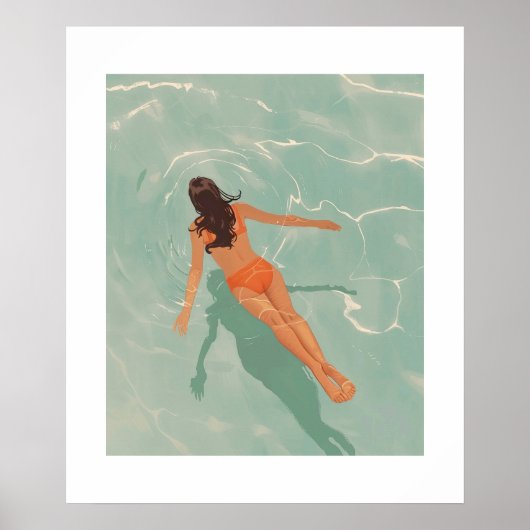 青で泳澄んぐ ポスター (正面)