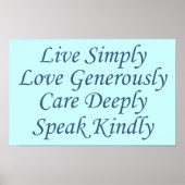 青で生きる ポスター (正面)