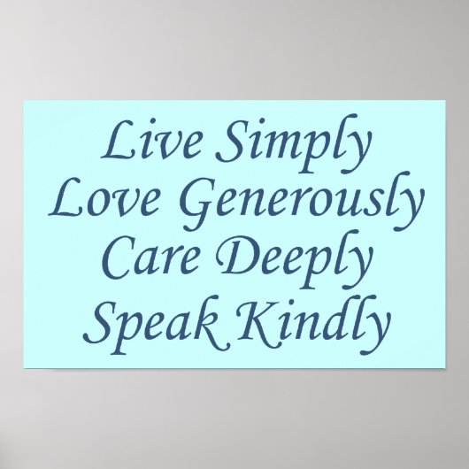 青で生きる ポスター (正面)