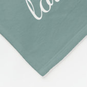 青で白い祖母の木、8つの名前及び日付 フリースブランケット (角)