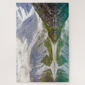 青で育つ ジグソーパズル (縦)