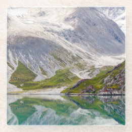 青で育てられる ガラスコースター