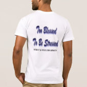 青で重点を置かれるには余りに賛美される Tシャツ (裏面)