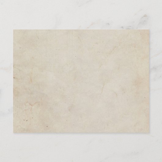 青とアイボリーのヴィンテージ馬ファーム日付を保存 案内ポストカード (裏面)