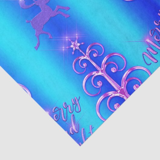 青とアクアのクリモダンスマス 薄葉紙 (詳細)