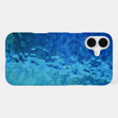 青とアクアステンドグラス iPhoneケース (裏面横)