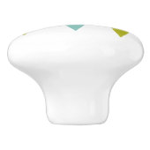 青とアボカドグリーンダイアモンズ中型星モダン セラミックノブ (側面)